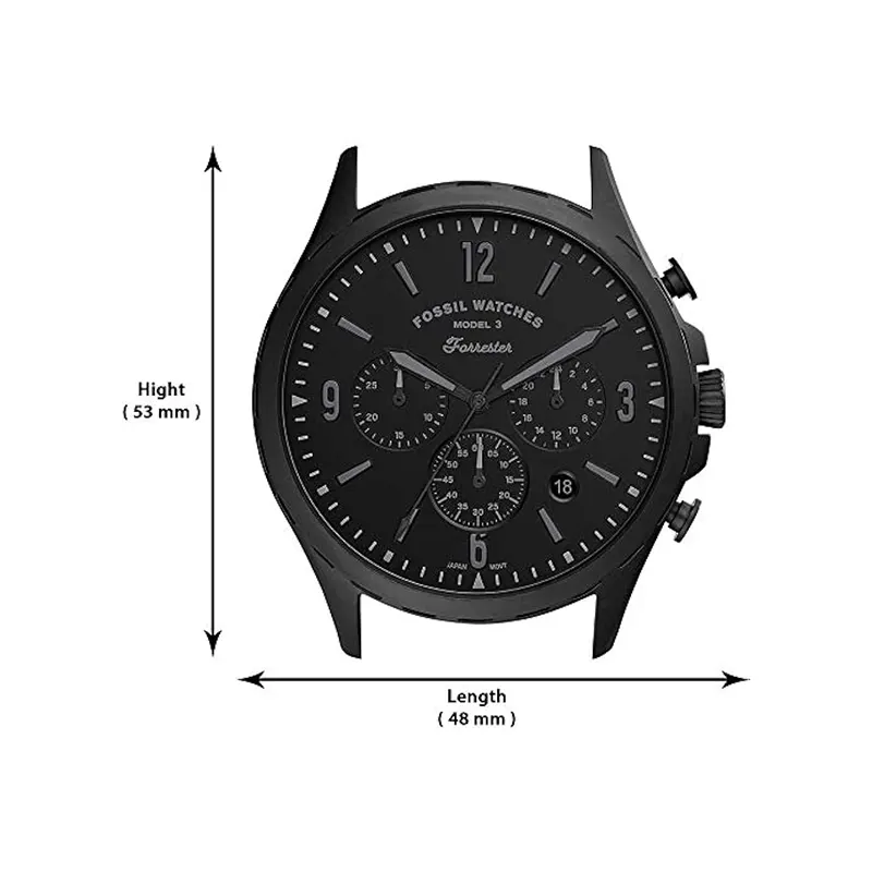 Fossil Forrester Chronograph Black Dial Men's Watch- FS5697